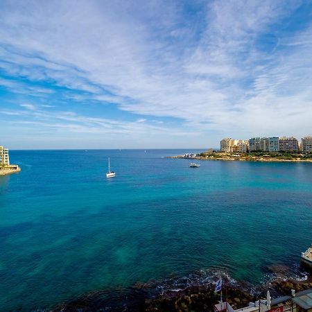 Spinola Bay Top Floor Seafront 3 Bedroom Apartment With Panoramic Sea Views - By Getawaysmalta San Julián Exterior foto