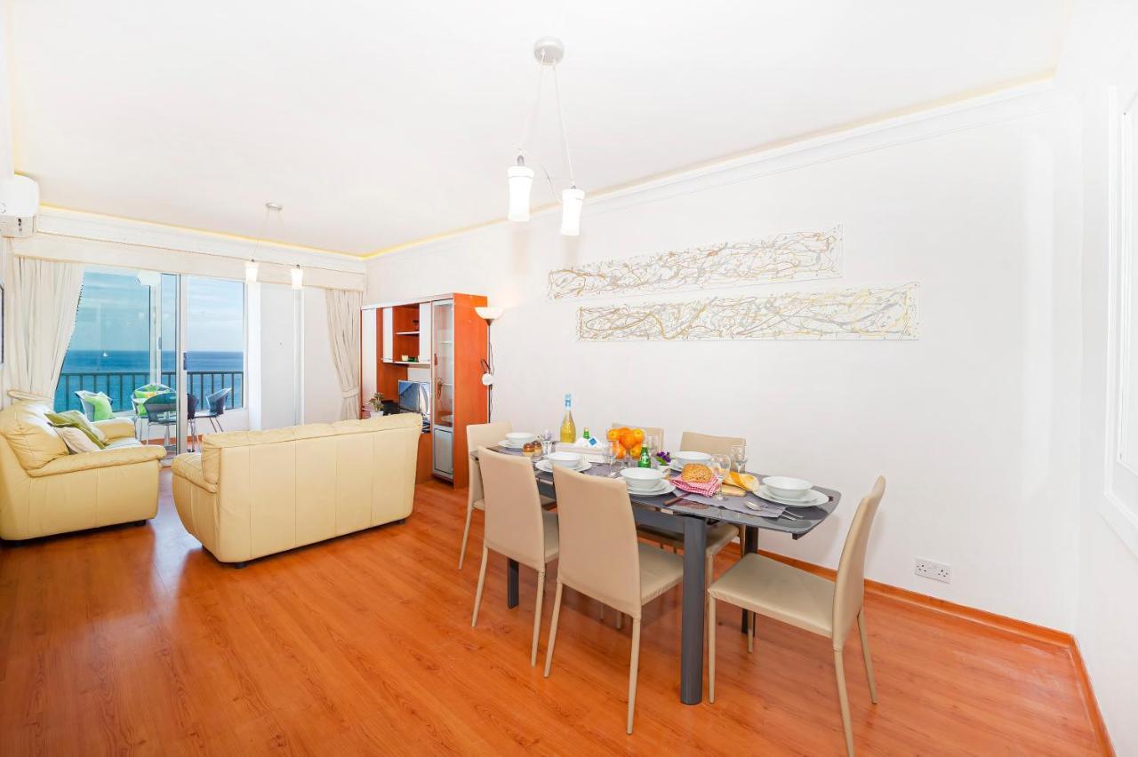 Spinola Bay Top Floor Seafront 3 Bedroom Apartment With Panoramic Sea Views - By Getawaysmalta San Julián Exterior foto