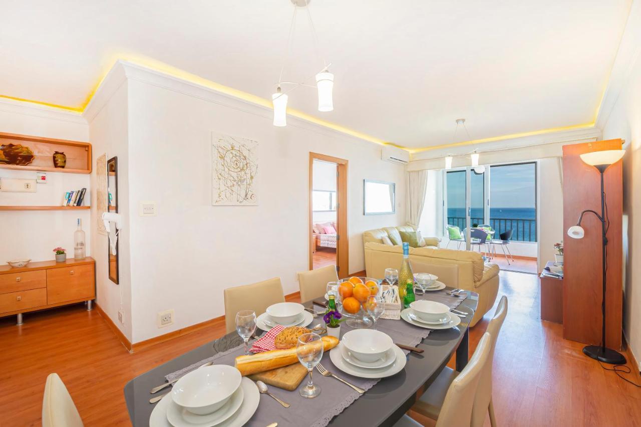 Spinola Bay Top Floor Seafront 3 Bedroom Apartment With Panoramic Sea Views - By Getawaysmalta San Julián Exterior foto