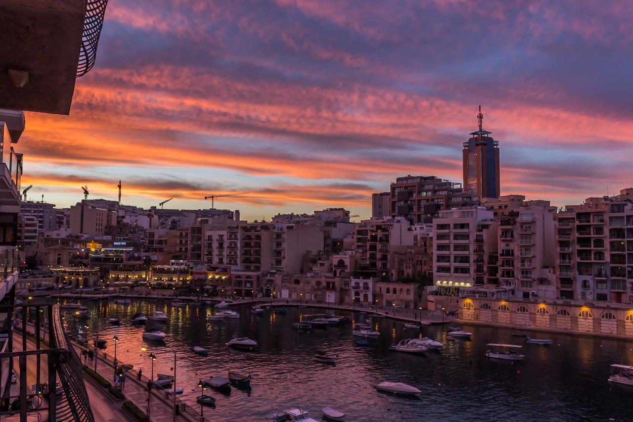 Spinola Bay Top Floor Seafront 3 Bedroom Apartment With Panoramic Sea Views - By Getawaysmalta San Julián Exterior foto