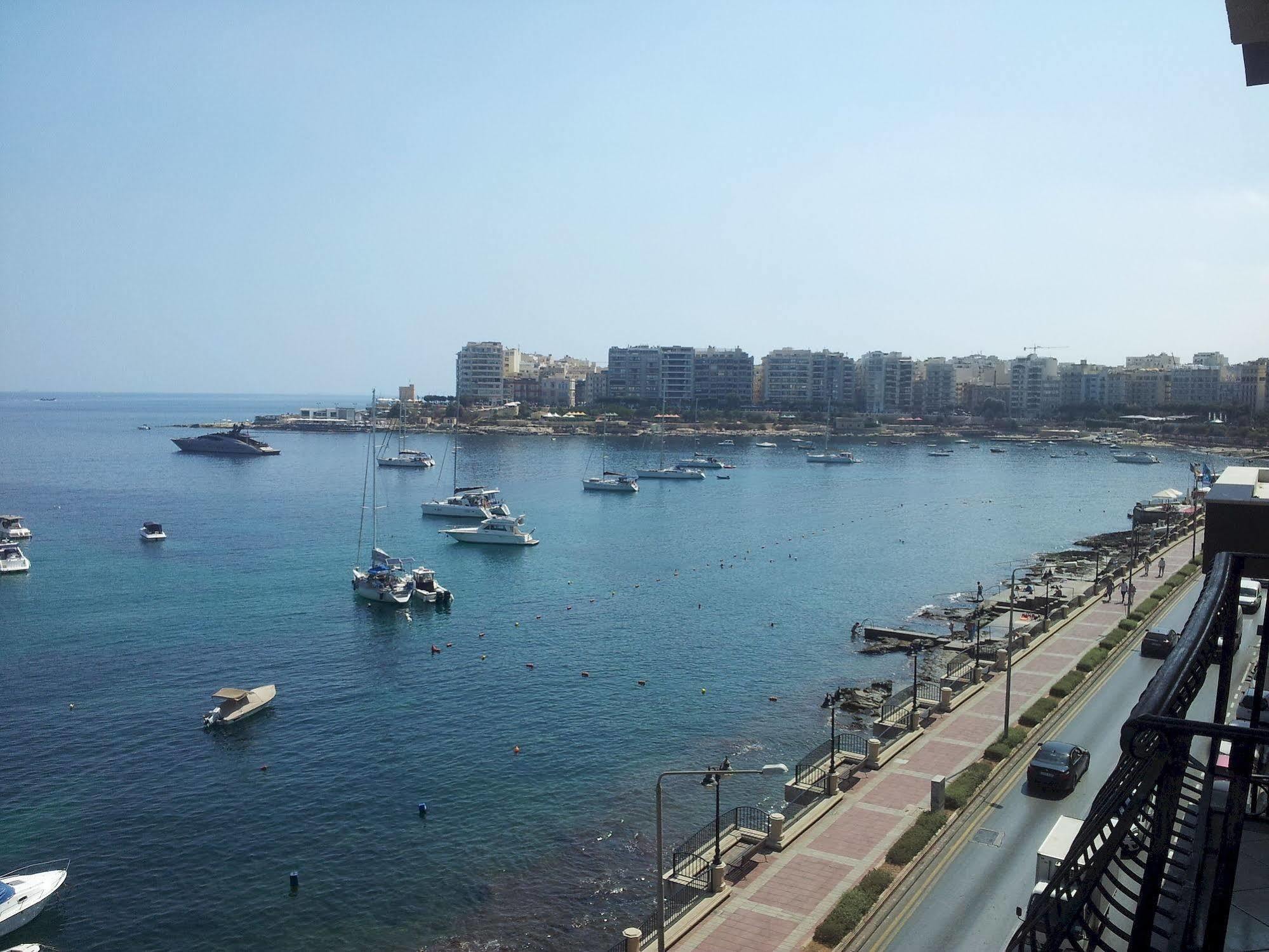 Spinola Bay Top Floor Seafront 3 Bedroom Apartment With Panoramic Sea Views - By Getawaysmalta San Julián Exterior foto